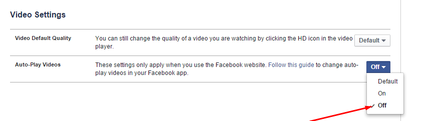 How to Disable the Auto Play Videos in Facebook