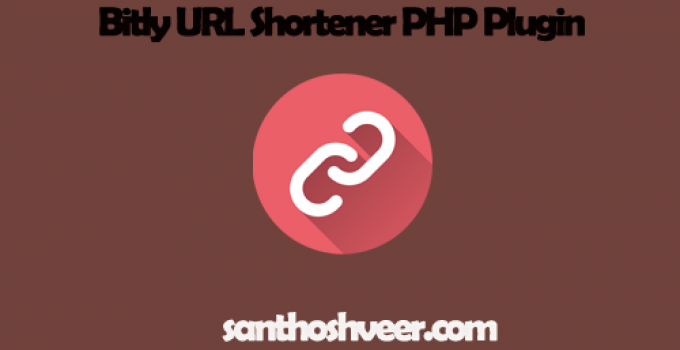 Bitly URL Shortener PHP Plugin