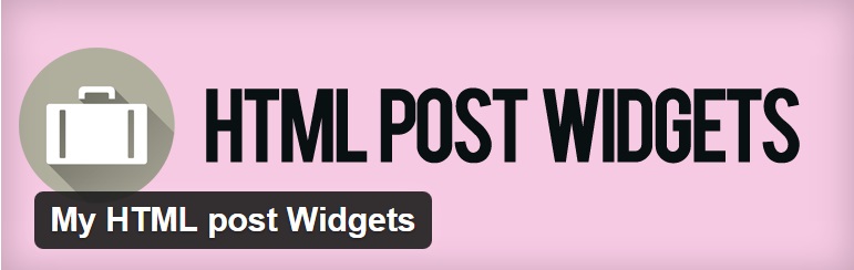 insert an HTML Widgets in WordPress Posts