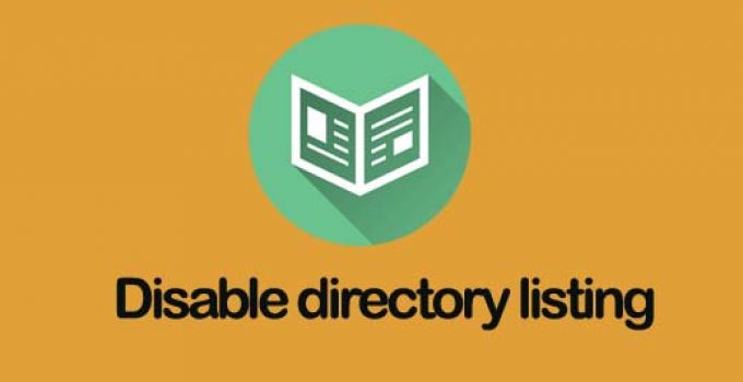 How to Disable directory listing of your Website