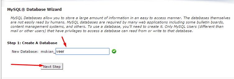Create a MySQL Database