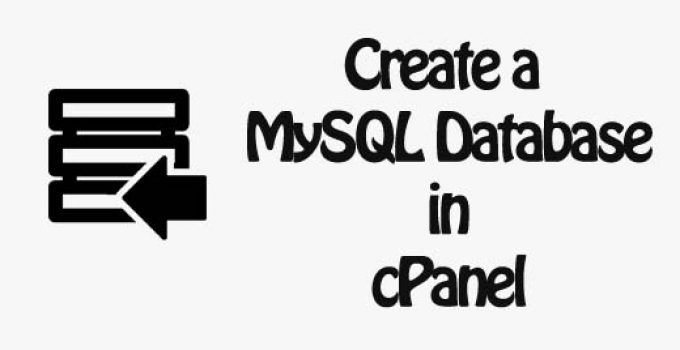 Create a MySQL Database and user in cPanel