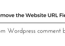 Remove the Website URL Field from WordPress comment box