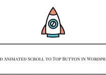 Add Animated Scroll to Top Button in WordPress