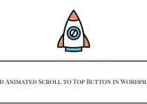 Add Animated Scroll to Top Button in WordPress