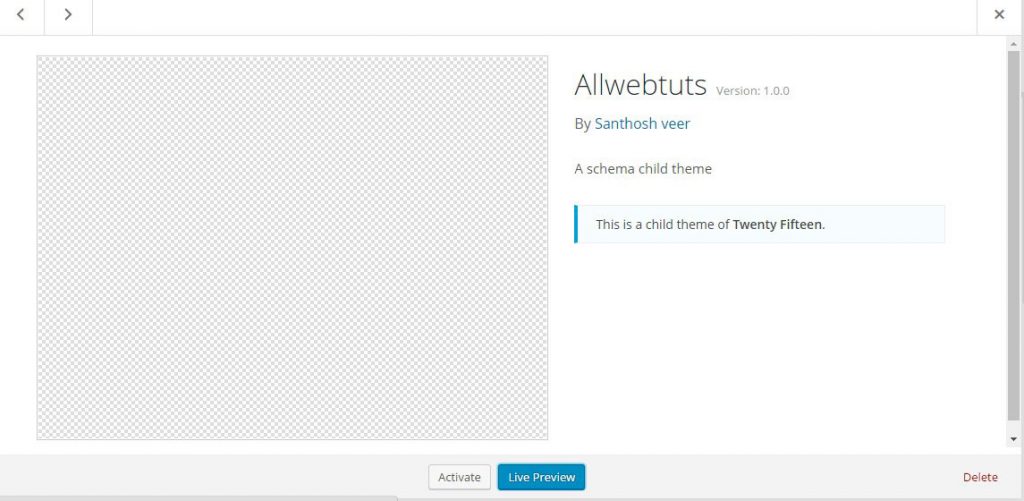 create a WordPress child theme