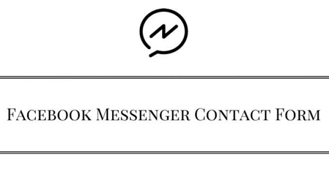 Facebook Messenger Contact Form