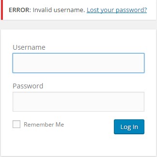 Disable WordPress Email Login and Login Error Messages