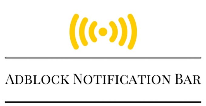 Responsive Adblock Notification Bar Without a Plugin
