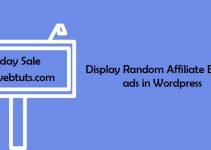 Display Random Affiliate Banner ads in Wordpress