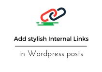 Add stylish Internal Links in WordPress posts