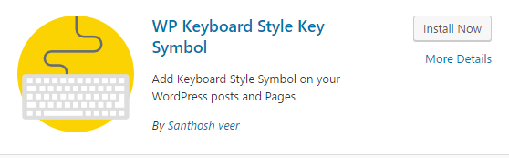 Add Keyboard Style Symbol in WordPress posts