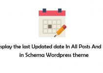 How to Show Last Updated Date in Schema WordPress theme