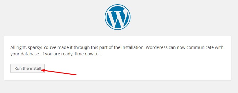 installing WordPress manually