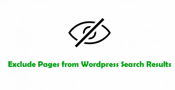 How to Exclude Pages from WordPress Search Results without plugin