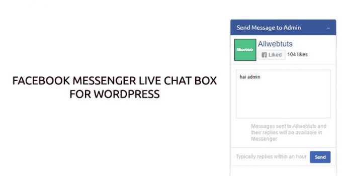 How to add Facebook Messenger live chat box widget in WordPress