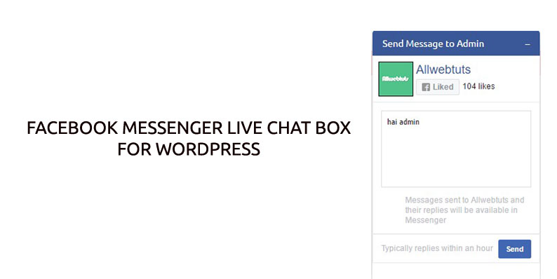 Facebook Messenger live chat box