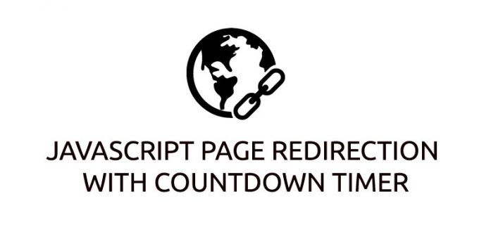 JavaScript page Redirection with Countdown Timer