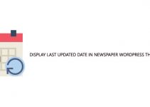 Display the Last Updated Date in newspaper Wordpress theme