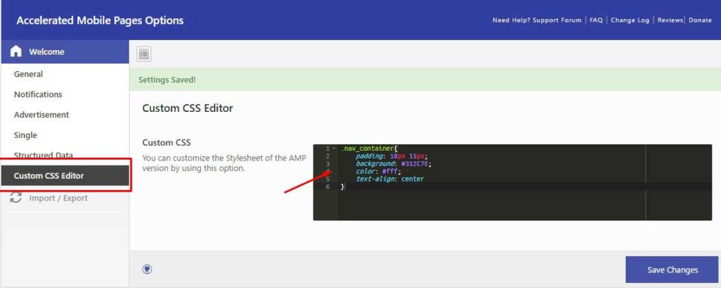 add Custom CSS in Amp template in WordPress