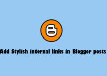 How to add Stylish internal links in Blogger posts