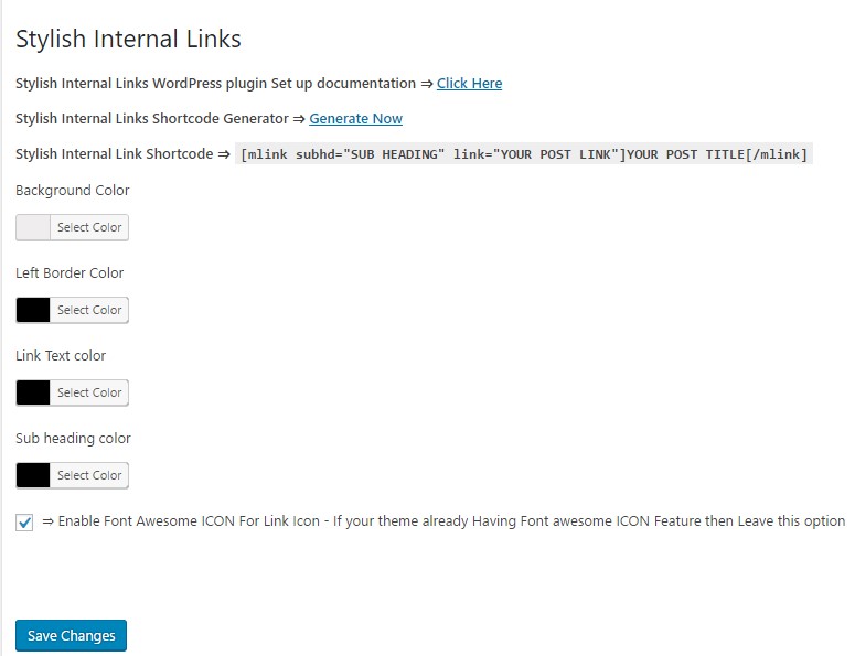 Stylish Internal Links WordPress plugin