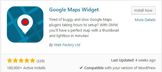 Google Maps Widget