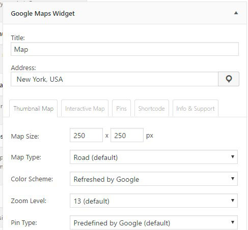 Google Maps Widget