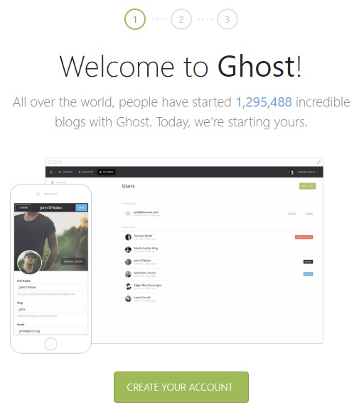 install Ghost CMS on Digitalocean
