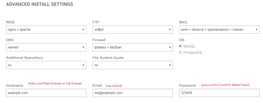 Install VestaCP on Digitalocean