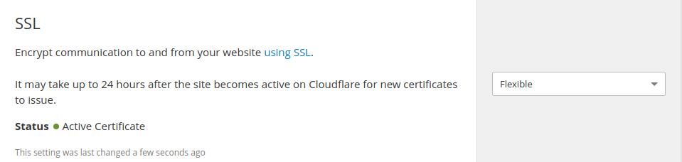 Free Cloudflare Flexible SSL